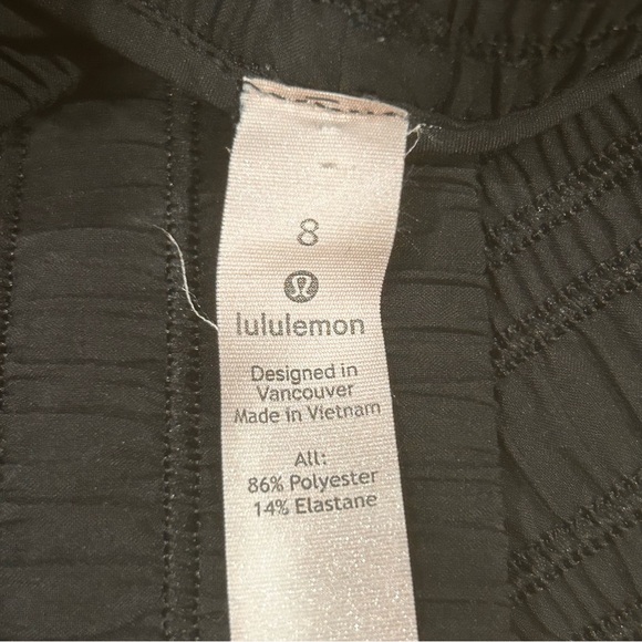 LULULEMON Women The Everyday Skirt sz 8 Black Pull On Elastic Waist Lightweight - Picture 5 of 14